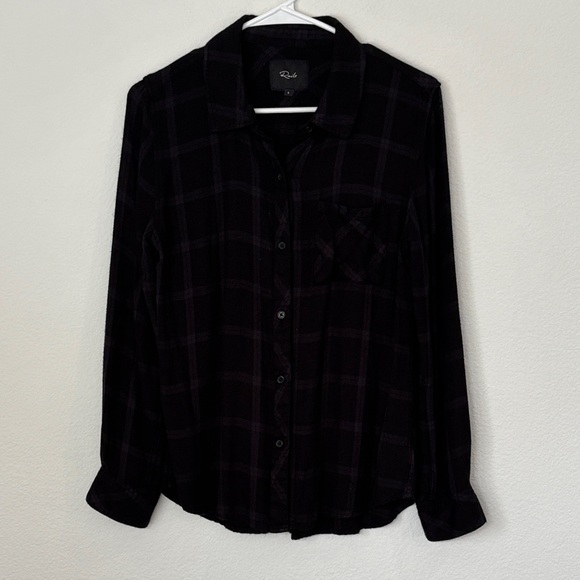 Rails Tops - Rails Hunter Obsidian Dark Plaid Button Down Shirt